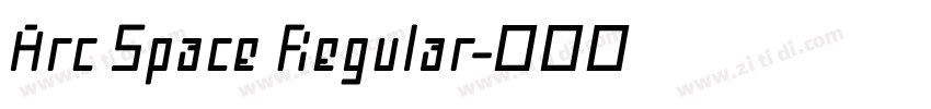 Arc Space Regular字体转换